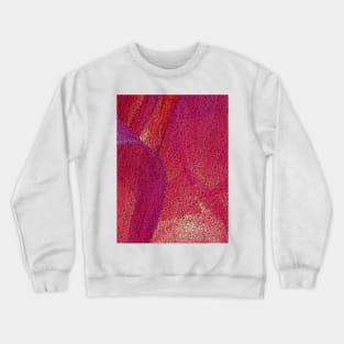 abstract contemporary design in many shades  of pink and purple Crewneck Sweatshirt